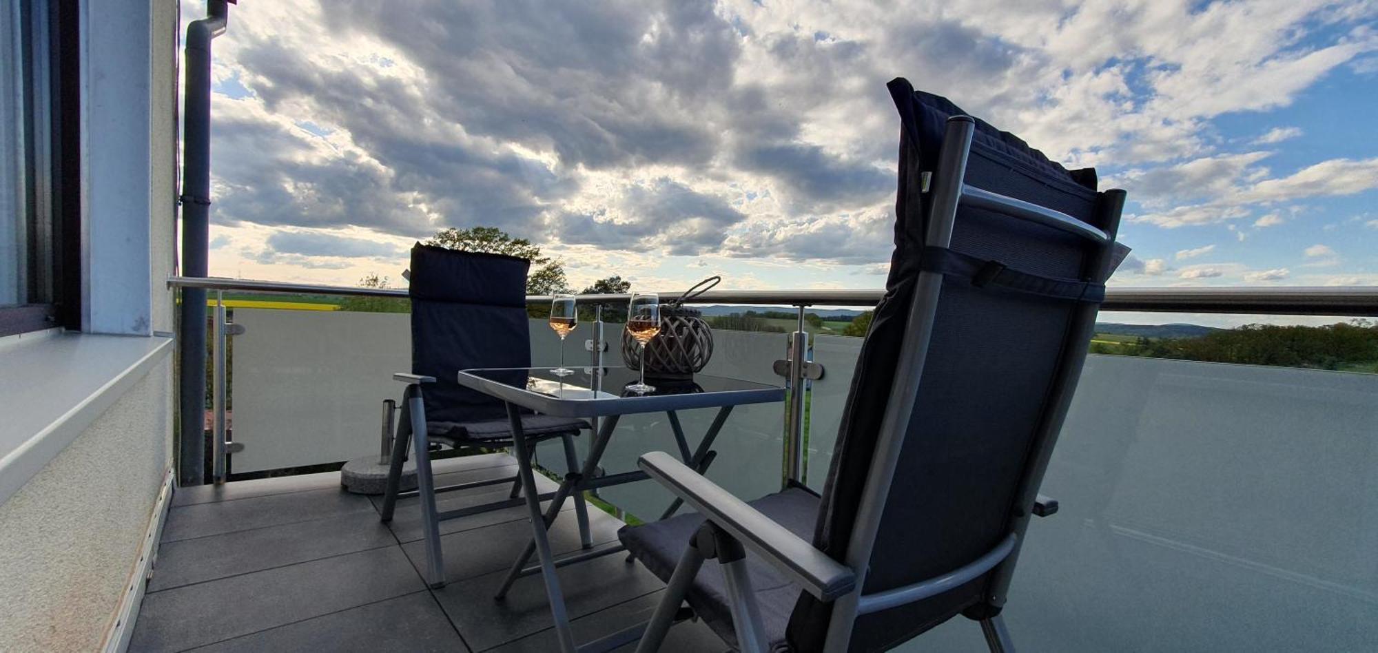 Ferienwohnung Landblick Homberg  Buitenkant foto