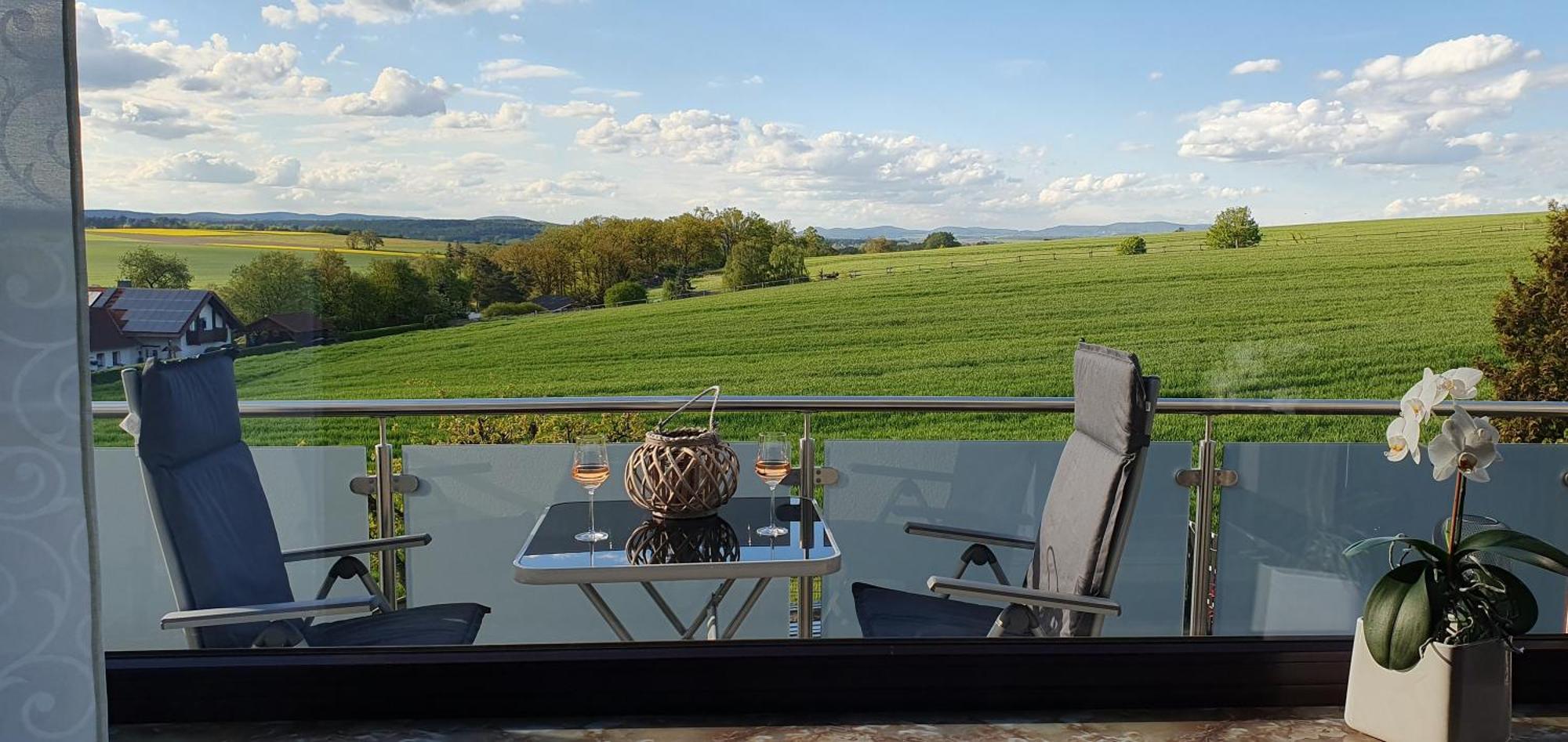 Ferienwohnung Landblick Homberg  Buitenkant foto